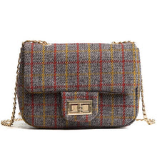 grey plaid purse edgability mini bag