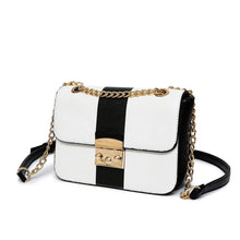 black and white bag classy bag edgability angle view