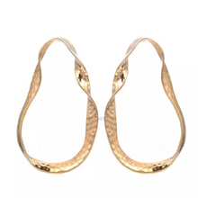 curved gold earrings gold jewelry edgability top view