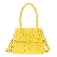 ostrich leather yellow bag edgy fashion edgability