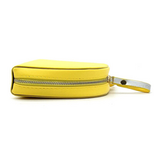 yellow sling bag and petals strap side view edgability