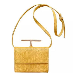 snakeskin envelope yellow clutch bag edgability full view