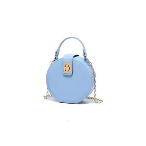 blue round box bag edgy edgability front view