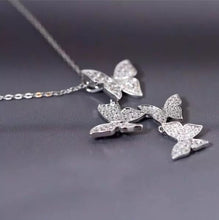 crystal necklace butterfly pendant edgability side view