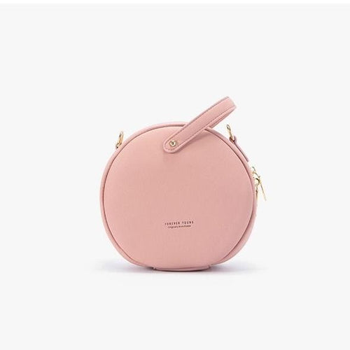 sandy pink bag round bag sling bag edgability