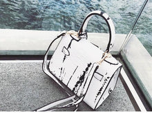 classy bag marble print handbag trendy bag edgability back view