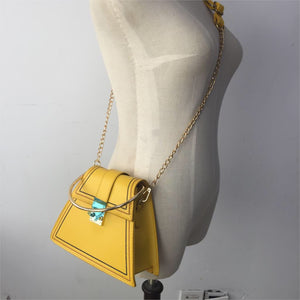 yellow bag sling bag triangle bag edgability size view