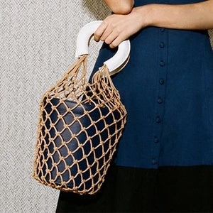 bucket bag basket drawstring bag travel style edgability model view