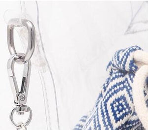aztec bucket bag clear bag edgability detail view