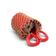 bucket bag basket drawstring bag red bag edgability top view