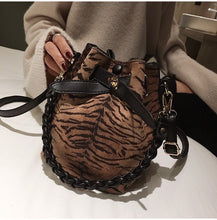 tiger animal print bucket bag drawstring bag edgability size view