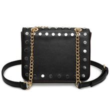 silver gold studded bag black bag edgability back view