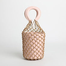 bucket bag basket drawstring bag pink bag edgability