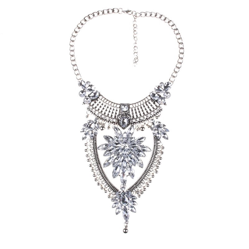 statement necklace edgability silver layered necklace