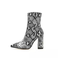 snakeskin boots heeled boots ankle boots edgability