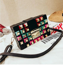 studded bag black bag trunk bag edgability front view