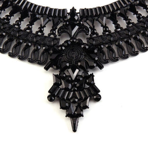 trendy black necklace statement jewelry edgability detail view