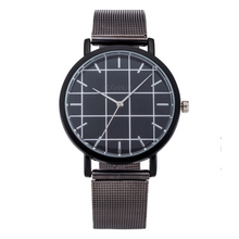grid metallic black straps black watch edgability
