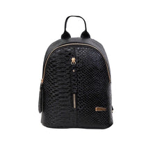 black mini backpack croc skin bag edgability