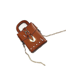 patent leather box bag studded bag sling bag edgability top view