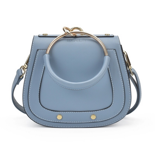 chic studded bag blue wristlet edgability