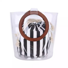 clear bag transparent bag bucket bag edgability