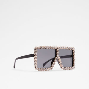 rhinestones crystals american diamond encrusted black sunglasses edgability angle view