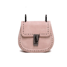pink studded bag edgy fashion edgability front view