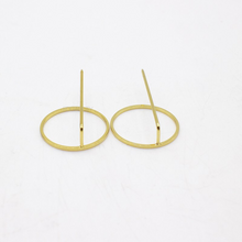 golden hoop stick earrings edgability upper view
