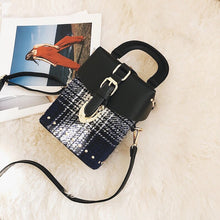 black plaid bag studded bag box bag edgability top view