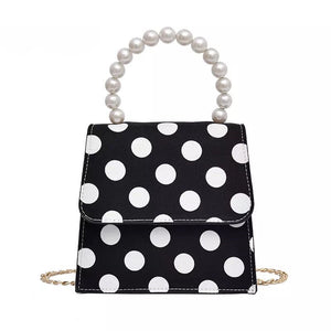polka dots bag black and white bag classy bag edgability