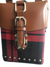 checkered studded bag box bag edgability front view