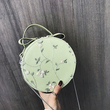 embroidered bag round bag box bag edgability front view
