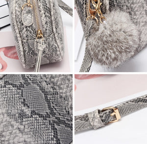 snakeskin bag sling bag crossbody bag edgability detail view