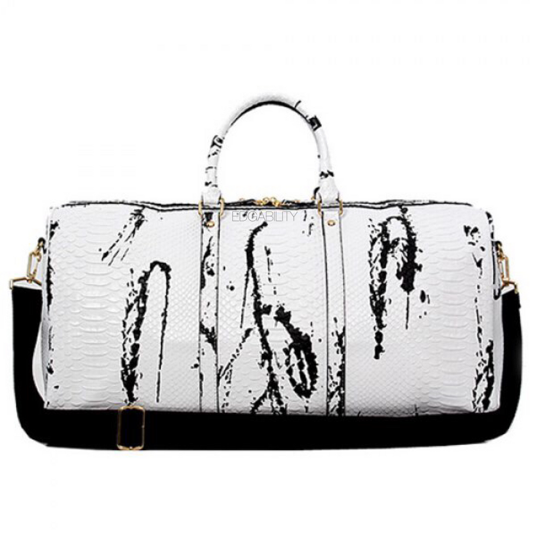 marble white travel bag edgability
