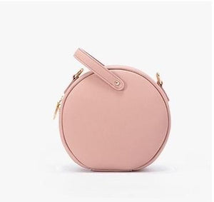 sandy pink bag round bag sling bag edgability back view