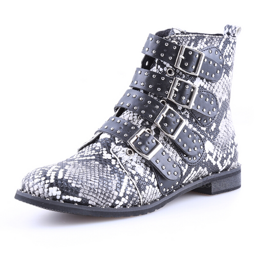 snakeskin ankle boots edgability