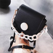 black bag clutch bag sling bag white strap edgability size view
