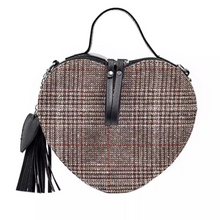 heart shaped bag plaid box bag edgability