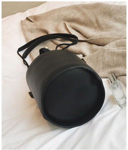 pearl studded black drawstring bag edgability bottom view