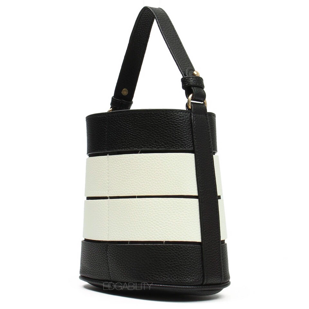 black and white strips edgy handbag edgability