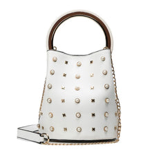 studded bag bucket bag white bag edgability
