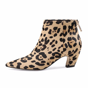 leopard boots ankle boots with heels edgability