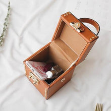 tan studded bag box bag edgability inside view