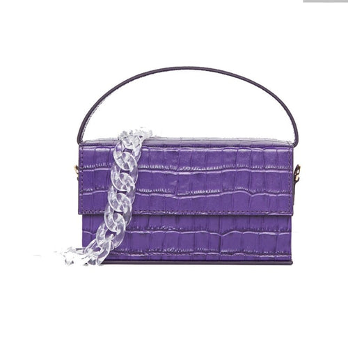 purple croc skin mini micro box bag edgability