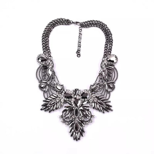 dark silver statement necklace edgy fashion edgability