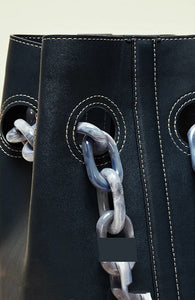 bucket bag black bag classy bag formal bag edgability detail view