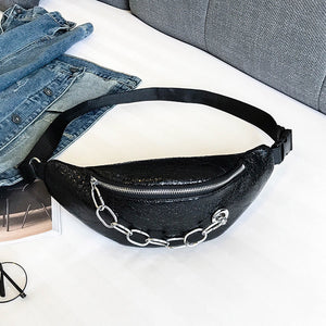 black belt bag bum bag waist bag edgability top view