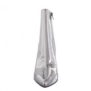 silver boots ankle boots edgability front view