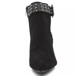 ankle boots studded boots black boots edgability front view
